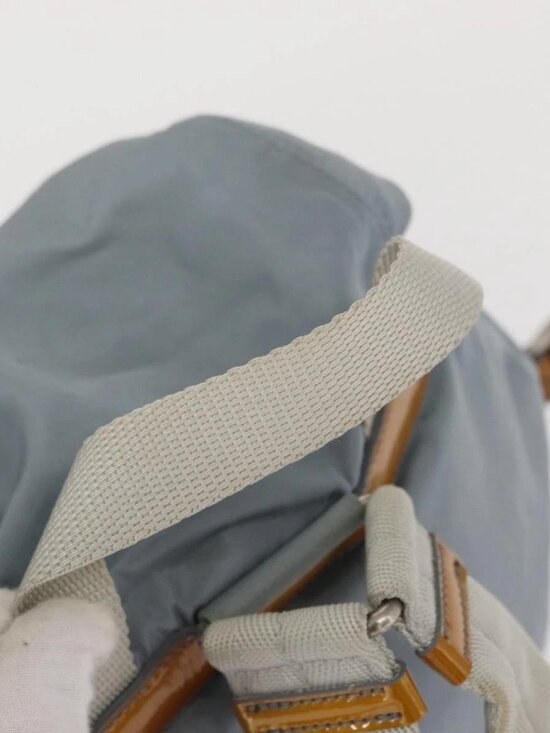 PRADA Backpack Nylon Light Blue Silver Auth 163044 main image 13